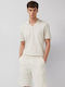 Polo Short Sleeve Blouse Cream