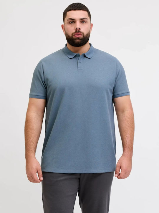 Jack & Jones Polo Μπλούζα Κοντομάνικη Blue