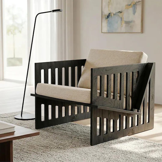 Armchair 65x55x42cm Beige Armchair 65x55x42cm Beige