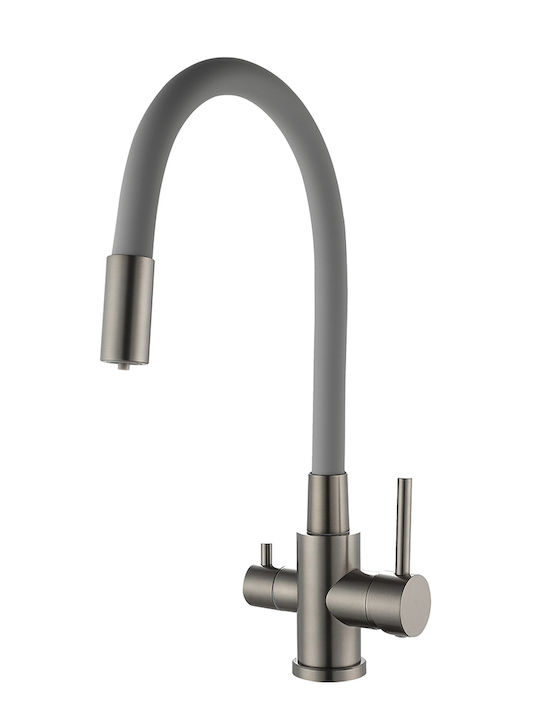 QWaterFilters Qf827 Πάγκου Εύκαμπτη Γκρι QWaterFilters Qf827 Πάγκου Εύκαμπτη Γκρι