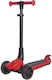 Scooter Kids Scooter Foldable 3-Wheel with LED Lighting for 3+ Years Red