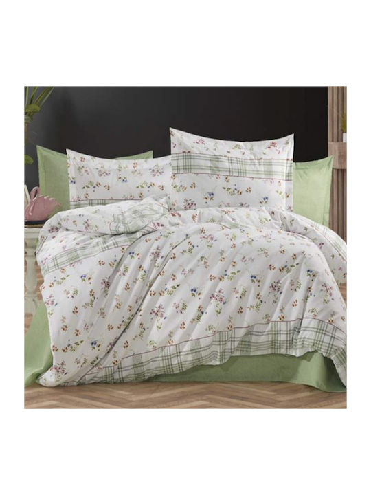 MayHome Σετ Πάπλωμα Μονό 160x240εκ. Floral