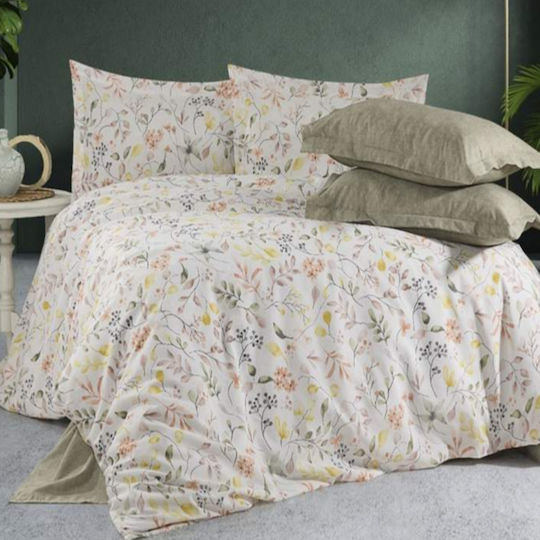 MayHome Σετ Πάπλωμα King Size 260x240εκ. Floral