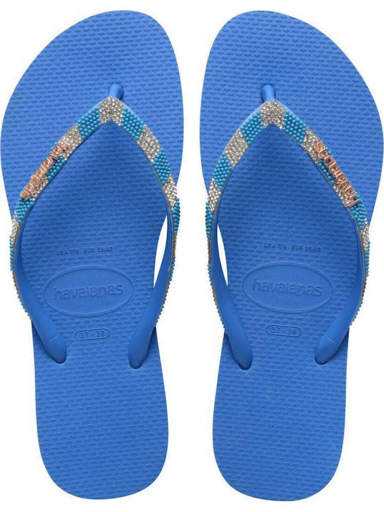 Havaianas Slim Slim Flip Flops in Blue Colour