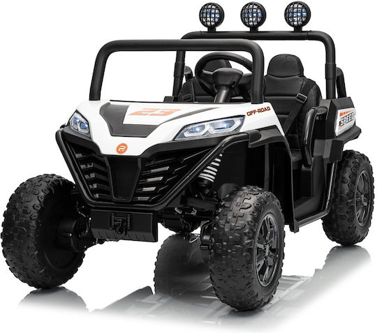 Doppelsitzer Elektrisch mit Fernbedienung 12 Volt Weiß BUGGY-HL5588-Weiß