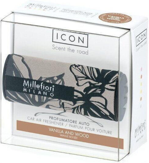 Millefiori Milano Icon Car Air Freshener Vanilla & Wood Metal
