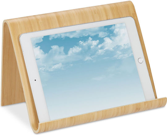 Relaxdays Bambus Tabletständer Hellbraun