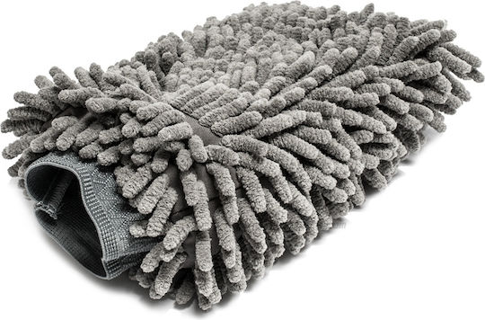 Car Wash Glove Made Microfiber Light Gray 20x25cm Er D L
