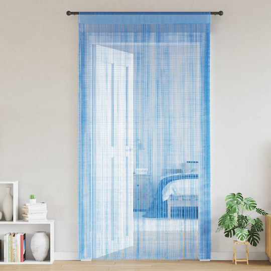 vidaXL Türvorhang aus Stoff Blau 100x250cm 4102045