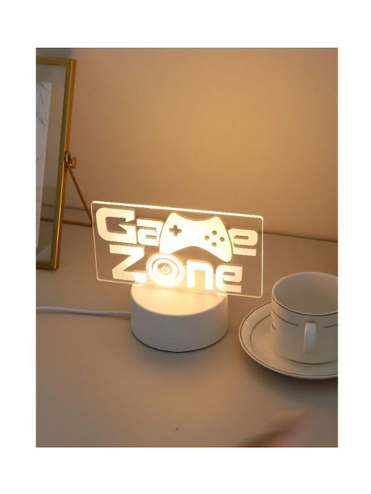 Markadoro Διακοσμητικό Φωτιστικό LED 3D Illusion 3x3εκ.