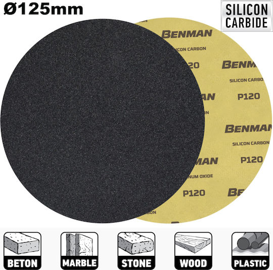 Benman Φύλλο Λείανσης Έκκεντρου Τριβείου K100 125x125mm