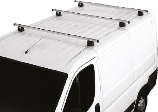 Fabbri – Renault Kangoo Maxi 2008> Aluminum Car Roof Bars Professional Heavy Duty 150 Cm Set 3 Bars Including Locks