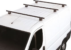 Fabbri Peugeot Expert Commercial 01 07>03 16 Car Roof Bars Iron Professional – Heavy Duty Type 150 Cm Set 3 Bars Locks Included