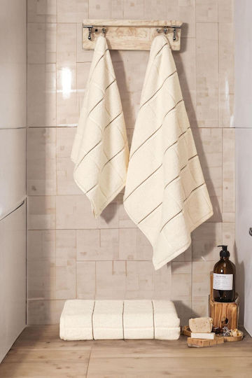 SteweHome Πετσέτα Σώματος 90x150εκ. Γκρι Βάρους 700gr/m²