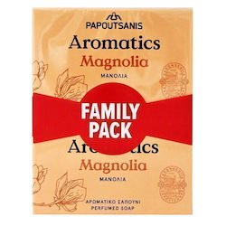 Papoutsanis Magnolia Μπάρες Σαπουνιού 4τμχ