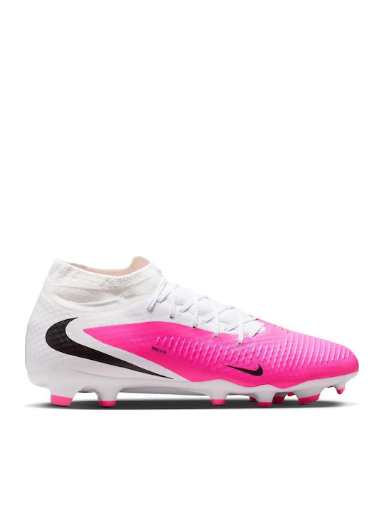 Nike Phantom 6 High Academy Football Shoes with Cleats FG/MG Multicolour