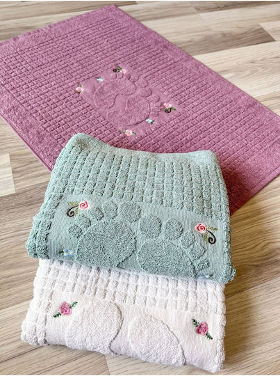 SteweHome SteweHome Badematten Baumwollset Grün 50x70cm 3 Stück