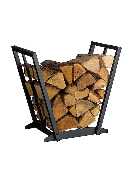 Relaxdays Coș Metalic De Depozitare Lemne 55.5x...