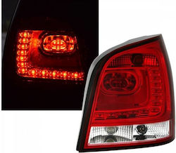 Rear Taillights Set Vw Polo 9n3 05-09 Led Gti/r20 Look Red Clear Eagle Eyes Volkswagen Eagle Eyes