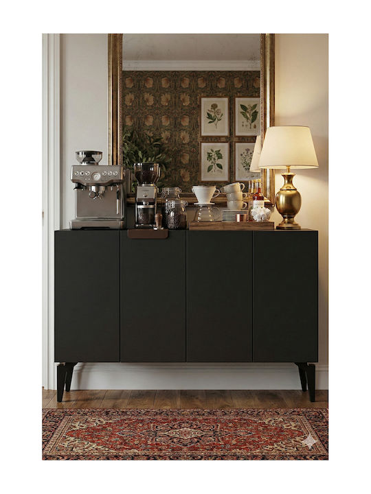 Sideboard Holz Grau 120x32x79cm