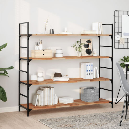Stepladder Style Wall Shelves Solid Acacia Wood (3 Pieces) 120x40x2cm Stepladder Style Wall Shelves Solid Acacia Wood (3 Pieces) 120x40x2cm