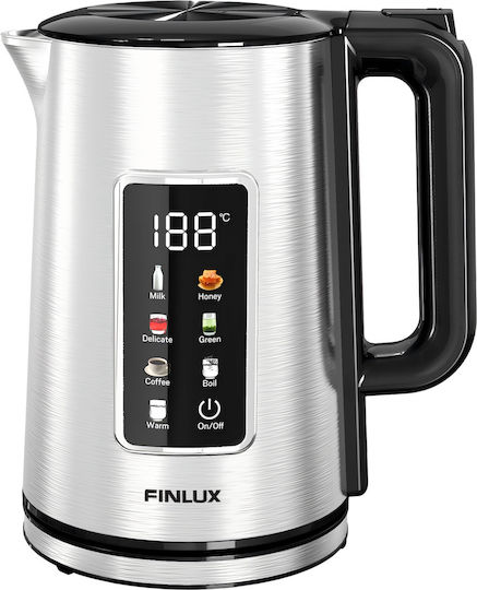 Finlux Електрическа Кана 1.7л 2200W Сива