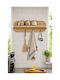 SteweHome Wooden Wall Hanger Brown 60x14x11cm