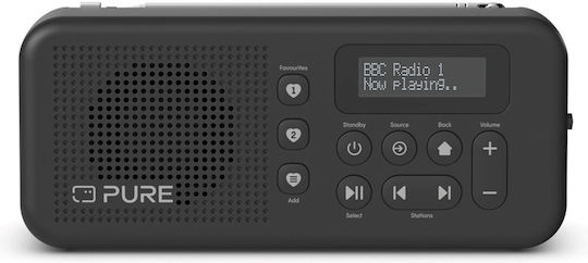 Pure Elan Move Настолно Радио с Мрежово Захранване DAB+ с Bluetooth Черен