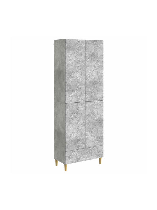 Βιβλιοθήκες Γκρι Σκυροδέματος (2τμχ) 66x34.5x95εκ.