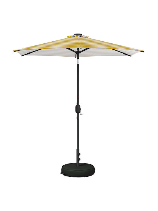 Round Aluminum Yellow Garden & Terrace Parasol Φ2.3m