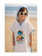 SteweHome Kids Bathrobe White Hooded