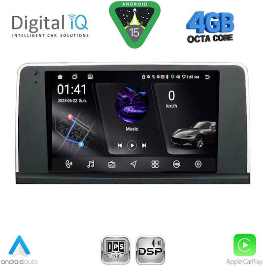 Digital IQ Ηχοσύστημα Αυτοκινήτου για BMW X5 (E70) / X6 (E71) 2009-2013 (Bluetooth/USB/WiFi/GPS/Apple-Carplay/Android-Auto) με Οθόνη Αφής 9"