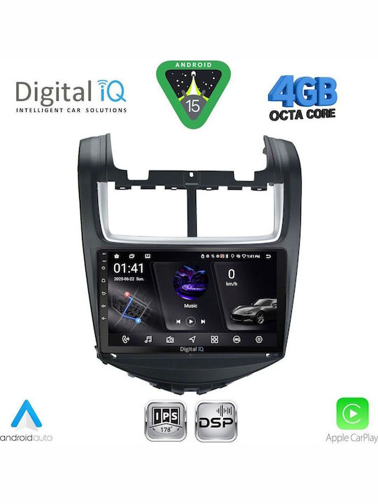 Digital IQ Car Audio System for Chevrolet Aveo 2014-2017 Bluetooth USB WiFi GPS Apple CarPlay Android Auto with 9" Touch Screen