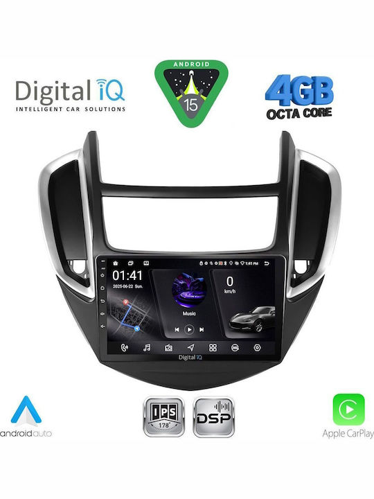 Digital IQ Car Audio System for Chevrolet Trax 2014-2022 Bluetooth USB WiFi GPS Apple CarPlay Android Auto with 9" Touch Screen