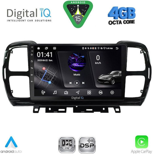 Digital IQ Car Audio System for Citroen C5 Aircross 2017-2021 Bluetooth USB WiFi GPS Apple CarPlay Android Auto with 9" Touch Screen