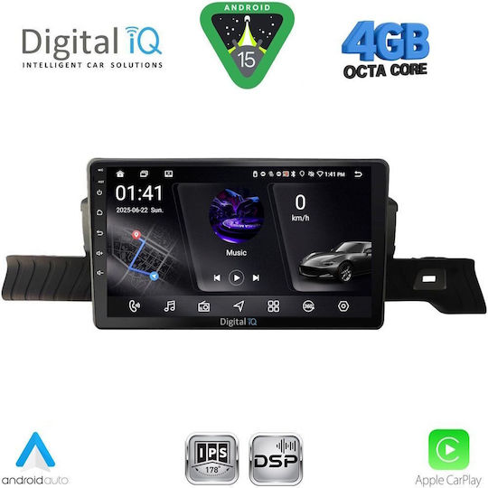 Digital IQ Ηχοσύστημα Αυτοκινήτου για Citroen C3 2024-2026 (Bluetooth/USB/WiFi/GPS/Apple-Carplay/Android-Auto) με Οθόνη Αφής 9"