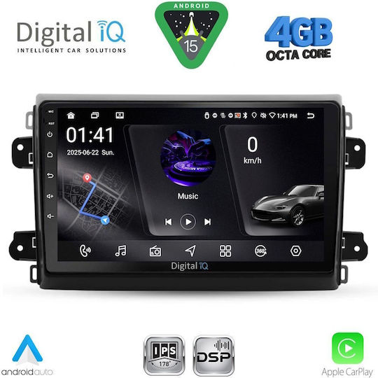 Digital IQ Ηχοσύστημα Αυτοκινήτου για Fiat Ducato 2021 (Bluetooth/USB/WiFi/GPS/Apple-Carplay/Android-Auto) με Οθόνη Αφής 9"