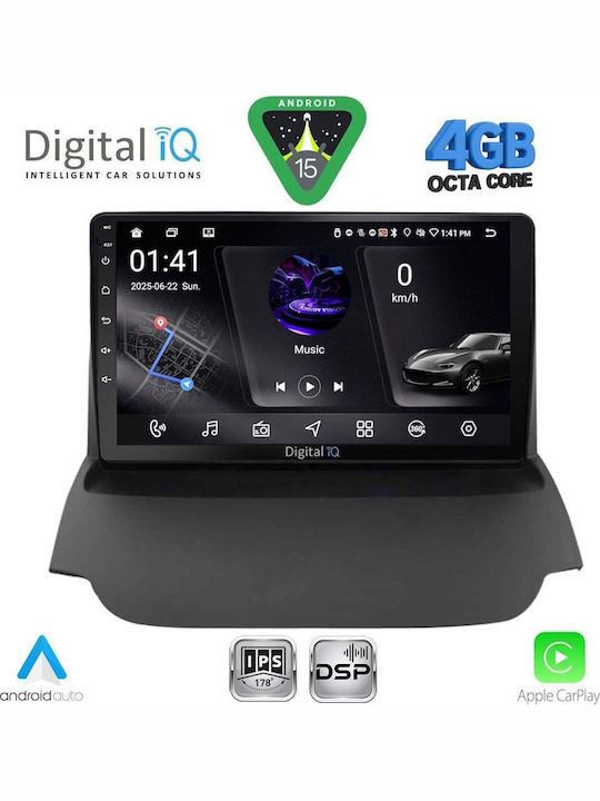 Digital IQ Car Audio System for Ford EcoSport 2012-2018 Bluetooth USB WiFi GPS Apple CarPlay Android Auto with 9" Touch Screen