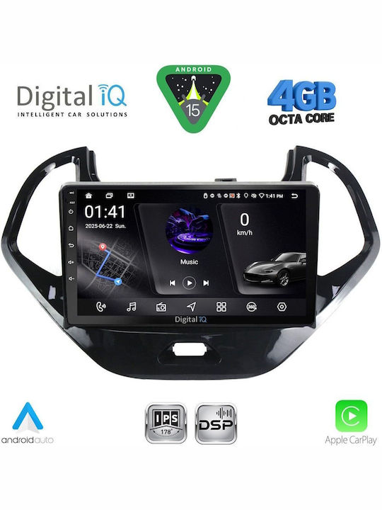 Digital IQ Car Audio System for Ford Ka 2017 (Bluetooth/USB/WiFi/GPS/Apple CarPlay/Android Auto) with 9" Touch Screen