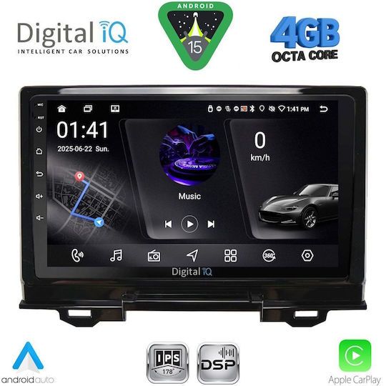 Digital IQ Car Audio System for Honda HR-V 2021 (Bluetooth/USB/WiFi/GPS/Apple CarPlay/Android Auto) with 9" Touch Screen