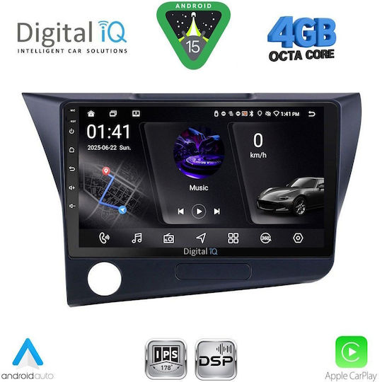 Digital IQ Car Audio System for Honda CR-Z 2010-2016 Bluetooth USB WiFi GPS Apple CarPlay Android Auto with 9" Touch Screen