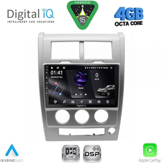 Digital IQ Car Audio System for Jeep Cherokee / Liberty 2007-2014 Bluetooth USB WiFi GPS Apple CarPlay Android Auto with 10" Touch Screen
