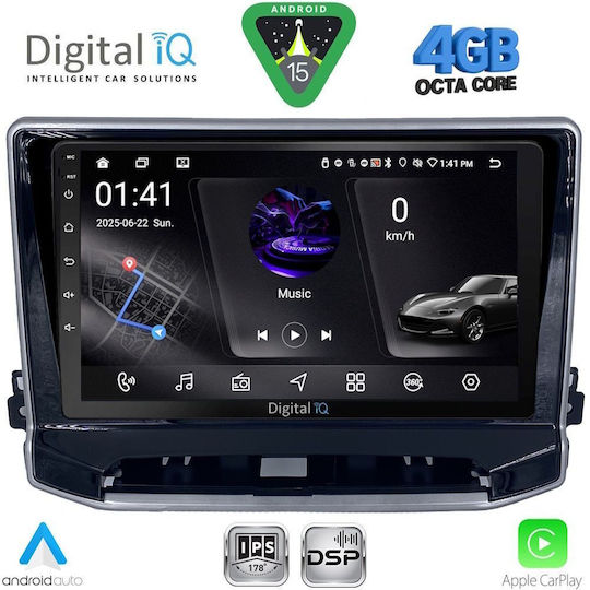 Digital IQ Ηχοσύστημα Αυτοκινήτου για Jeep Compass 2022 με Clima (Bluetooth/USB/WiFi/GPS/Apple-Carplay/Android-Auto) με Οθόνη Αφής 10"