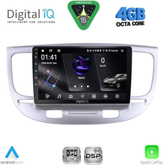 Digital IQ Car Audio System for Kia Rio 2005-2011 (Bluetooth/USB/WiFi/GPS/Apple CarPlay/Android Auto) with 9" Touch Screen