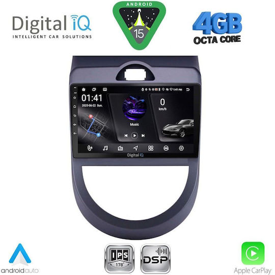 Digital IQ Ηχοσύστημα Αυτοκινήτου για Kia Soul 2008-2013 (Bluetooth/USB/WiFi/GPS/Apple-Carplay/Android-Auto) με Οθόνη Αφής 9"