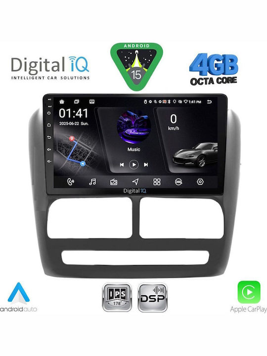 Digital IQ Car Audio System for Fiat Doblo 2010-2015 Bluetooth USB WiFi GPS Apple CarPlay Android Auto with 9" Touch Screen