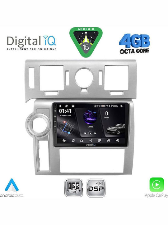 Digital IQ Car Audio System Hummer H2 2008-2009 Bluetooth USB WiFi GPS Apple CarPlay Android Auto with 9" Touch Screen