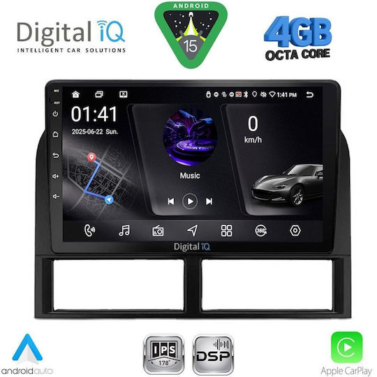 Digital IQ Car Audio System for Jeep Grand Cherokee 1999-2004 Bluetooth USB WiFi GPS Apple CarPlay Android Auto with 9" Touch Screen