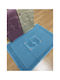 SteweHome Bath Mat Set Cotton SteweHome Petrol Blue 50x70cm 3 Pieces
