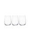 Borgonovo Set Pahare Din Sticlă 490ml 3 Bucăți